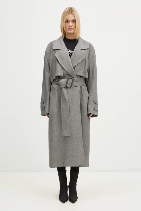 JW Anderson trench coat Longline Trench Coat women’s gray color CO0310.PG1640.929