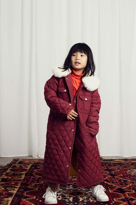 Dječji kaput Mini Rodini boja: crvena, 2471012416