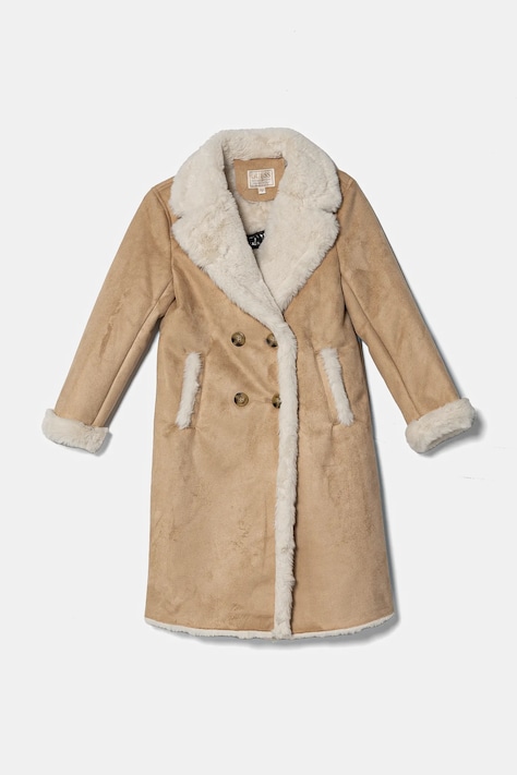 Dječji kaput Guess boja: bež, J4BL07 WGJH0