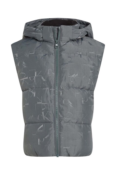 Calvin Klein Jeans vesta copii culoarea gri, IB0IB02169