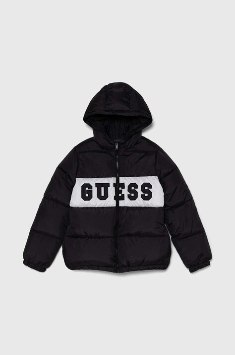 Guess geaca copii culoarea negru, L4YL16 WGB60
