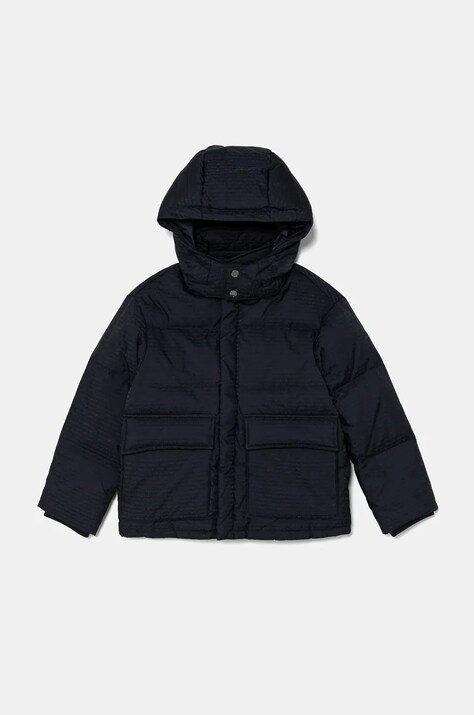Детская пуховая куртка Emporio Armani цвет синий 6D4BJC 4NJKZ