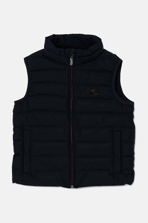 Детский пуховой безрукавник Emporio Armani цвет синий 8N4BQ1 1NLRZ