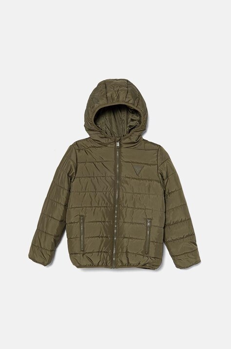 Дитяча куртка Guess колір зелений H4BJ10 WCFM0