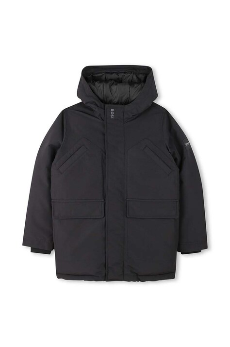 Детско яке BOSS в черно J51231