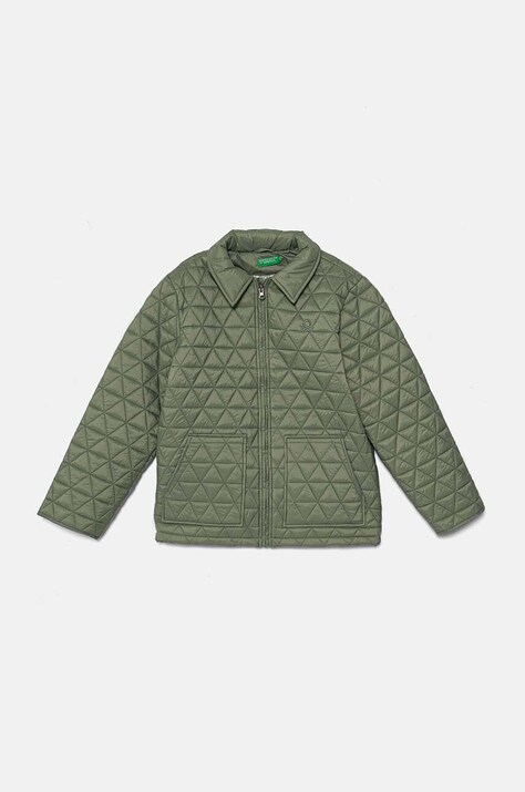 Дитяча куртка United Colors of Benetton колір зелений 2MJACN053