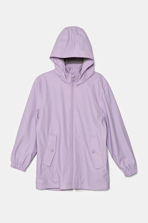 Детская куртка United Colors of Benetton цвет фиолетовый 2HFQCN055