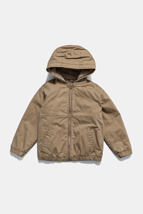 Abercrombie & Fitch kurtka dziecięca kolor beżowy KI232-4007