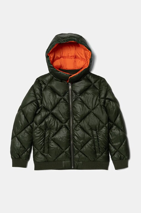 Dječja bomber jakna Guess boja: zelena, L4BL00 WEGY0