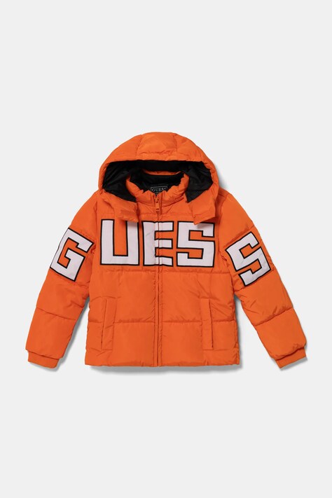 Guess geaca copii culoarea portocaliu, L4BL04 WB240
