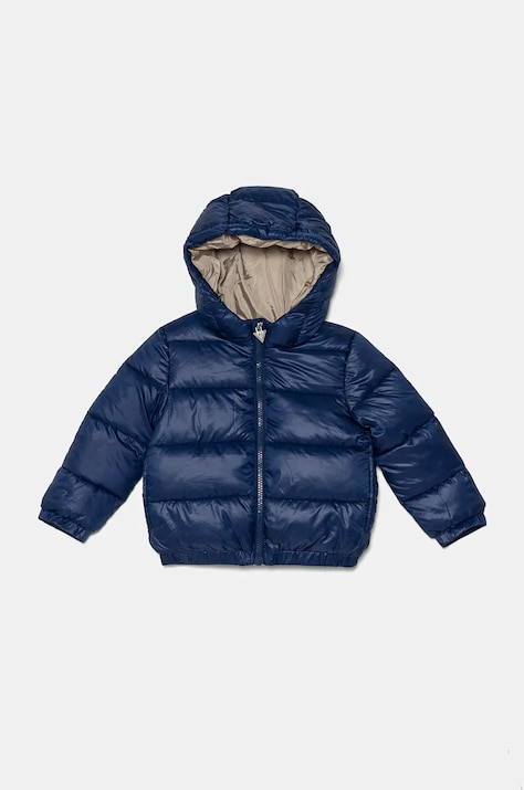 Guess kurtka dziecięca kolor granatowy N4BL01 WEGY0