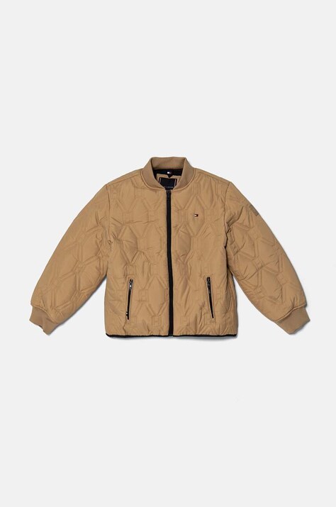 Tommy Hilfiger geaca copii culoarea bej, KB0KB09208
