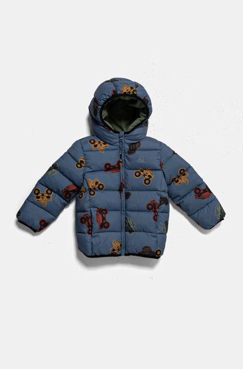 United Colors of Benetton giacca per bambini colore blu 23ANGN03E