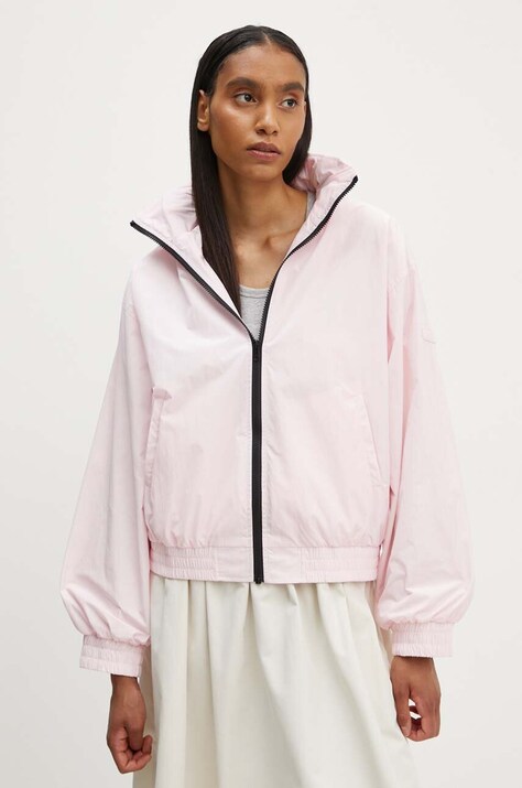 2NDDAY geaca 2ND Enrique - Technical femei, culoarea roz, de tranzitie, oversize, 2244117505