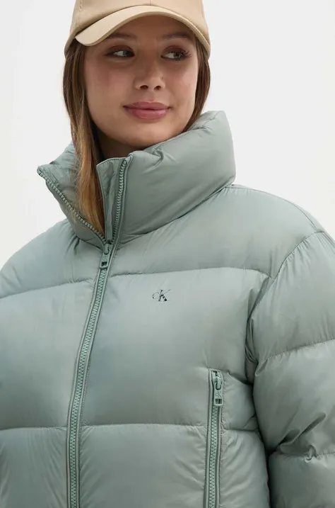 Пуховая куртка Calvin Klein Jeans женская цвет серый зимняя oversize J20J223577
