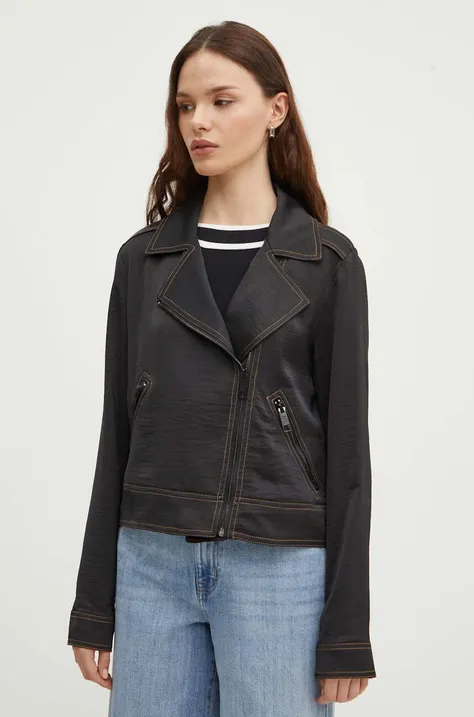 Куртка Dkny жіноча колір чорний перехідна P4ECT080