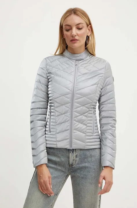 Куртка Guess VONA жіноча колір срібний перехідна W4YL06 KCBV0