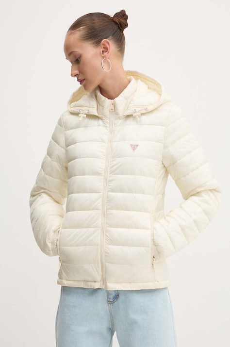 Куртка Guess Jeans женская цвет бежевый переходная W4YL00 WG922