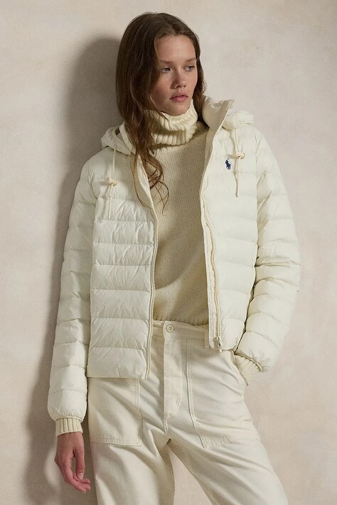 Polo Ralph Lauren Rövid kabát női, bézs, átmeneti, 211958932