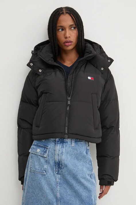 Tommy Jeans kurtka puchowa damska czarna DW0DW18609