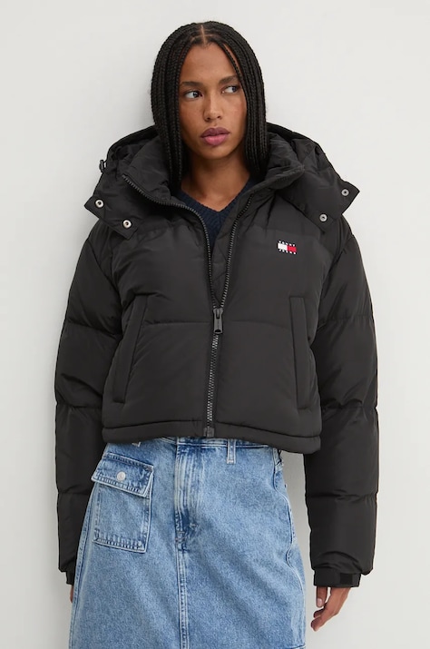 Tommy Jeans kurtka puchowa damska czarna DW0DW18609