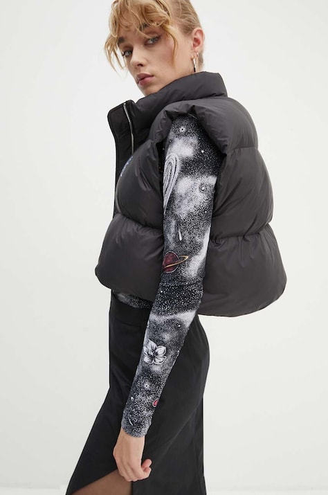 Безрукавка Moschino Jeans женская цвет чёрный зимняя 0625.8218