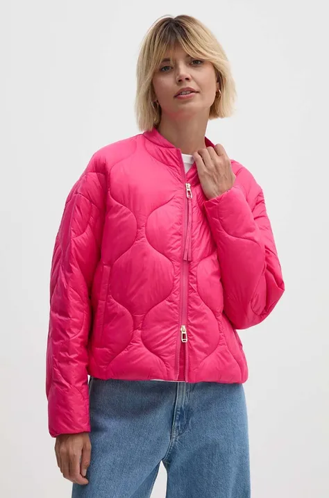 Куртка Joop! жіноча колір рожевий перехідна oversize 30042985