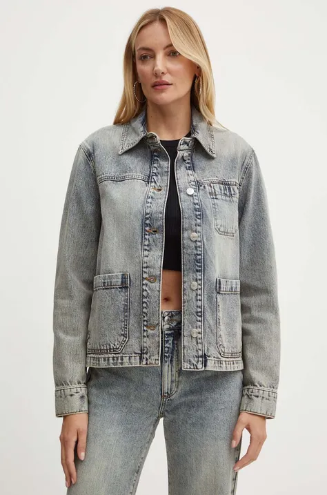 Jeans jakna MAX&Co. ženska, siva barva, 2426046021200