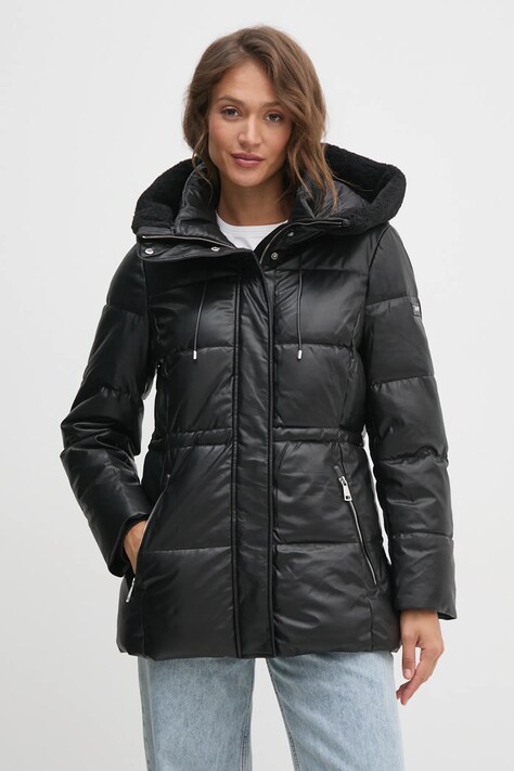 Μπουφάν Dkny χρώμα: μαύρο, DLEMPN75