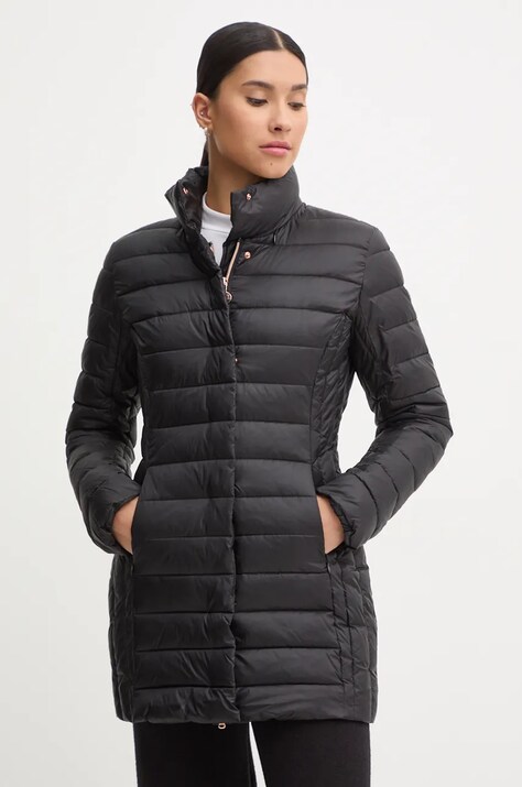 Bunda EA7 Emporio Armani dámska, čierna farba, prechodná, TNGAZ.6DTK04