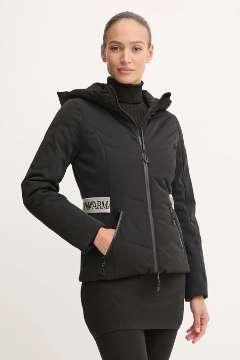 Lyžařská bunda EA7 Emporio Armani černá barva, TNCJZ.6DTG13