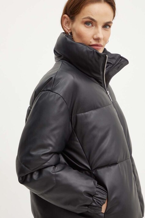 Armani Exchange geaca femei, culoarea negru, de iarna, oversize, 6DYB21 YNNYZ