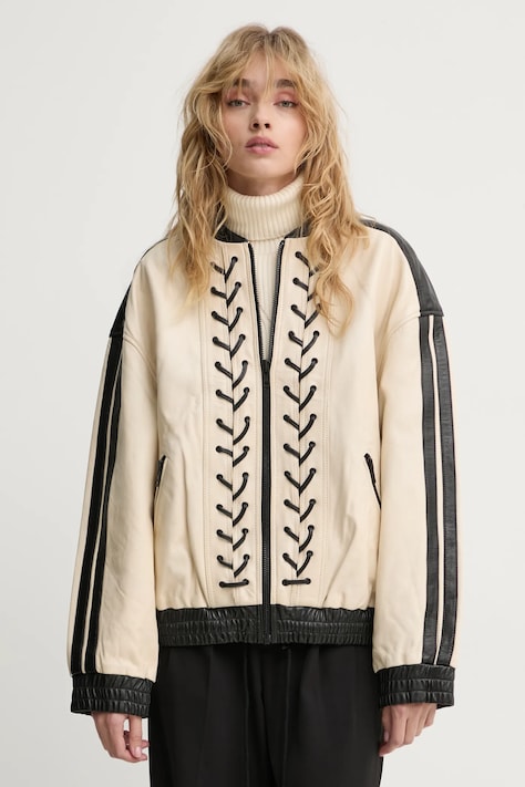 Кожено яке Résumé CaiRS в бежово преходен модел 122871242