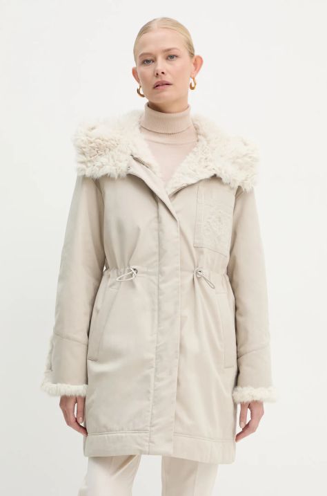 Marella giacca parka donna colore beige  2423026014200