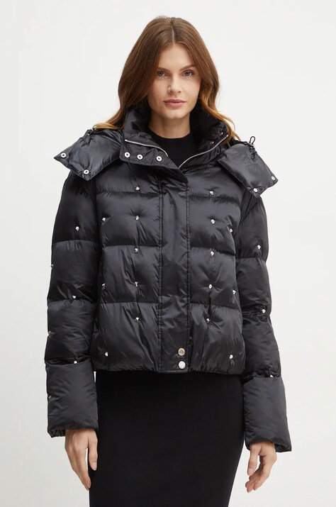 Patrizia Pepe geaca femei, culoarea negru, de iarna, 2O0155 A491