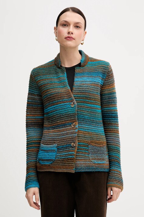 United Colors of Benetton cardigan in lana colore blu 105CD6880