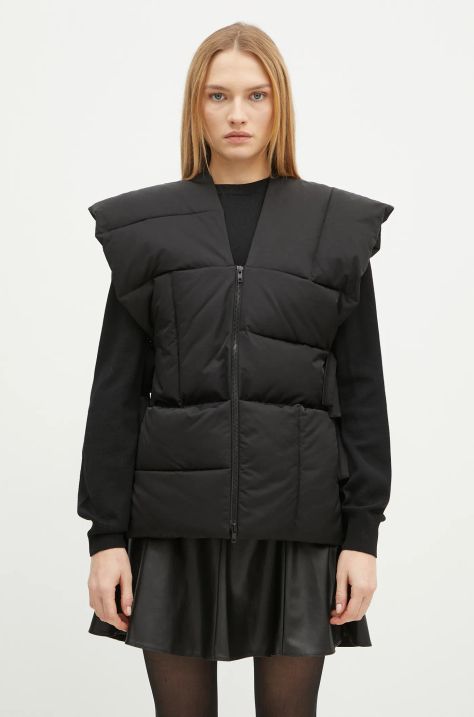 Αμάνικο μπουφάν Kenzo Sleeveless Puffer Jacket χρώμα: μαύρο, FE62OU1269CE.99