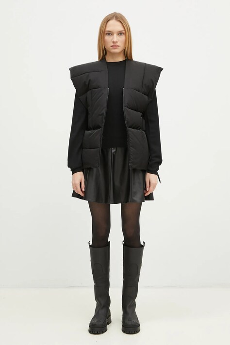 Kenzo bezrękawnik Sleeveless Puffer Jacket damski kolor czarny zimowy FE62OU1269CE.99