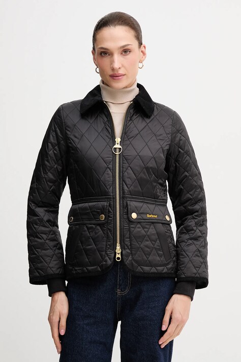 Barbour geacă BEADNELL culoarea negru, de tranzitie, LQU1765
