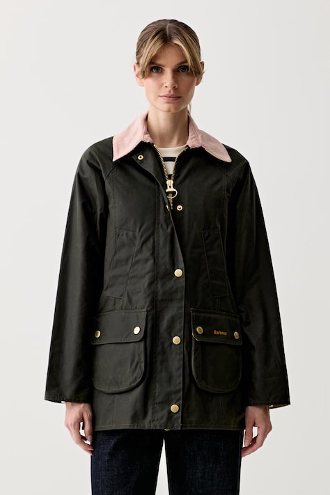 Barbour BEADNELL parka jacket Women's with cotton green LWX1402