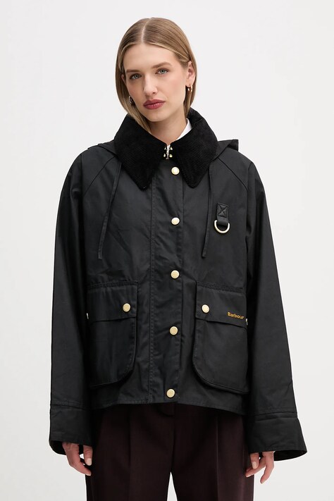 Barbour giacca Reighton Wax donna colore nero  LWX1397