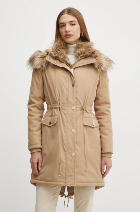 Parka Marciano Guess WINNIE ženska, bež barva, 4BGL12 7182A