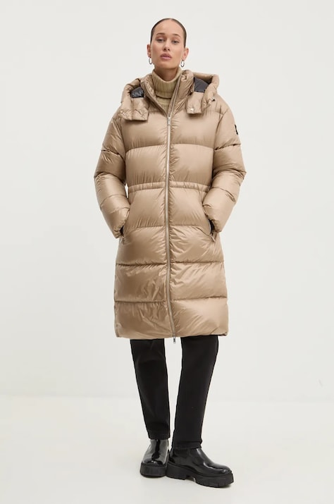 Péřová bunda MOOSE KNUCKLES Juniper dámská, růžová barva, zimní, M34LP218