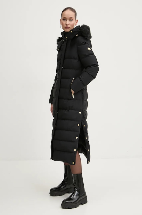 MOOSE KNUCKLES geaca de puf femei, culoarea negru, de iarna, M34LP227GS