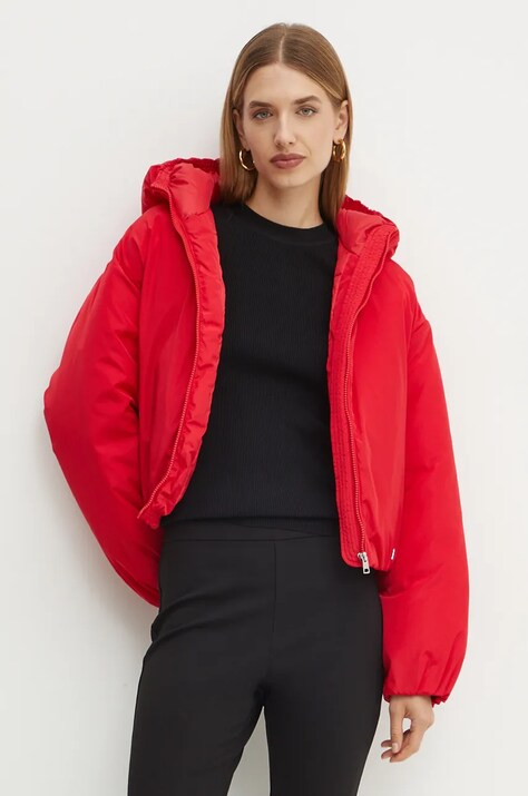 Куртка Twinset женская цвет красный зимняя oversize 242AP2410
