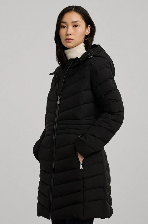 Lauren Ralph Lauren geaca femei, culoarea negru, de iarna, 297957495
