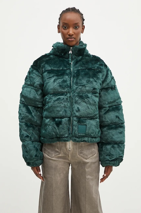 Μπουφάν Alpha Industries Fur Puffer χρώμα: πράσινο, 148002