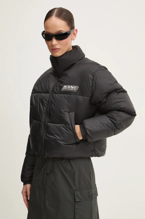 Karl Kani geaca femei, culoarea negru, de iarna, 61760008
