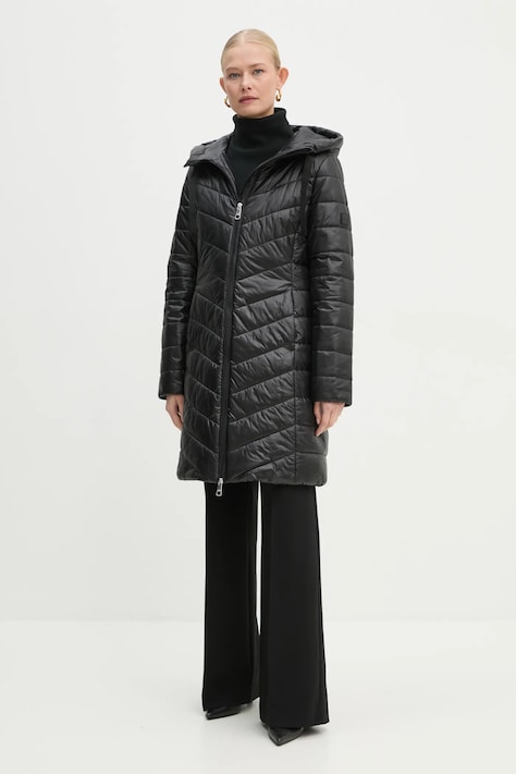 Boss Orange geaca femei, culoarea negru, de tranzitie, 50527814