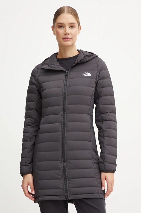 The North Face geaca de puf Belleview femei, culoarea negru, de iarna, NF0A7UK74H01